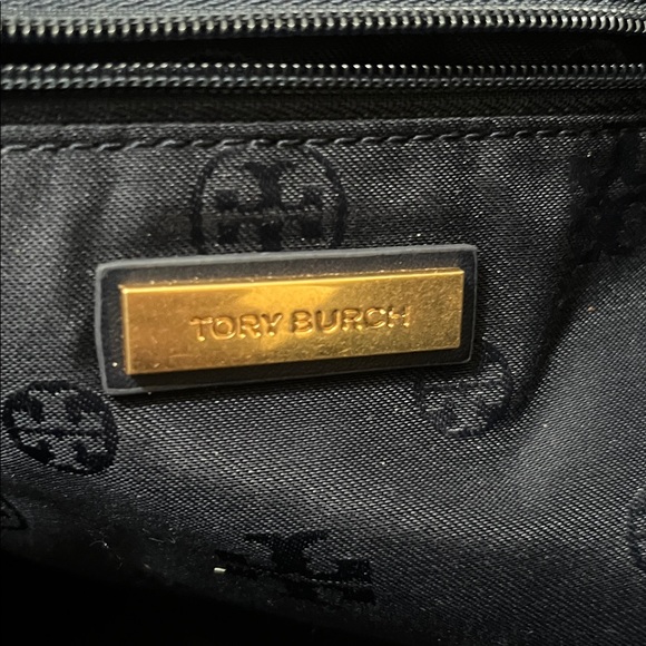 Tory Burch Large Navy Nylon and Leather Tote - Picture 10 of 16